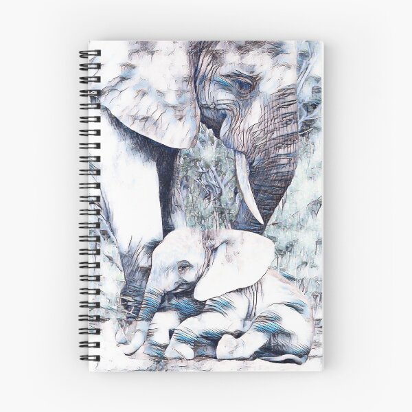 Item preview, GALATHI Elephants White - Wildlife designed and sold by Galathi Designs.
