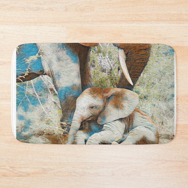 Item preview, GALATHI Elephants Brown - Wildlife designed and sold by Galathi Designs.
