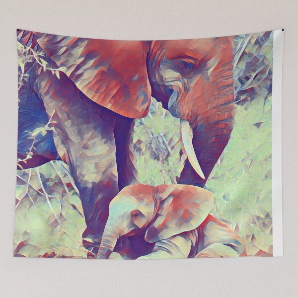 Item preview, GALATHI Elephants Painting - Wildlife designed and sold by Galathi Designs.
