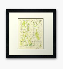 USGS TOPO Map Alabama AL Madison 304457 1936 24000 Framed Print