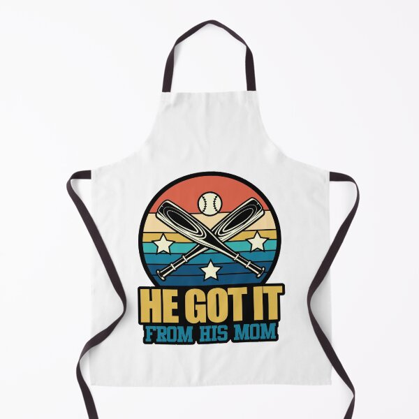 Item preview, He Got It From His Mom | Baseball Fan designed and sold by GravitiTees.
