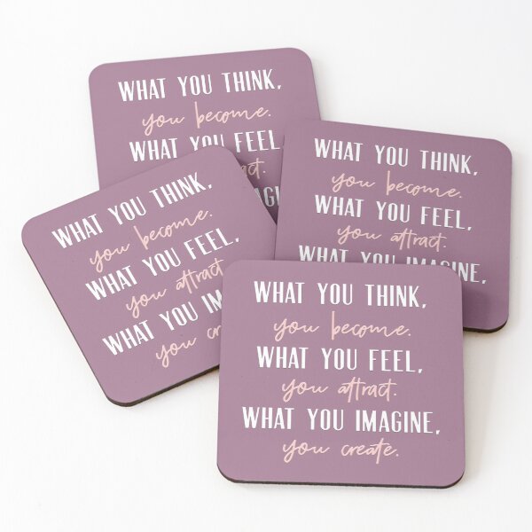 Item preview, What you think, you become.  What you feel, you attract.  What you imagine, you create. designed and sold by squishyrainbow.
