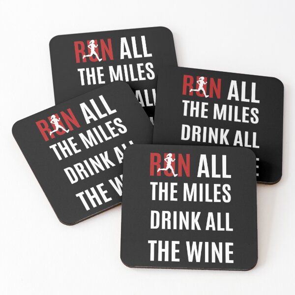 Item preview, Run All The Miles Drink All The Wine designed and sold by Damitparasayo.