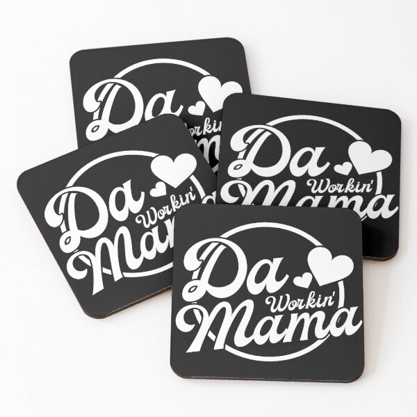 Item preview, The Working Mom - Da Workin' Mama Pidgin English Hearts (White Printed Design) designed and sold by modernfamgear.
