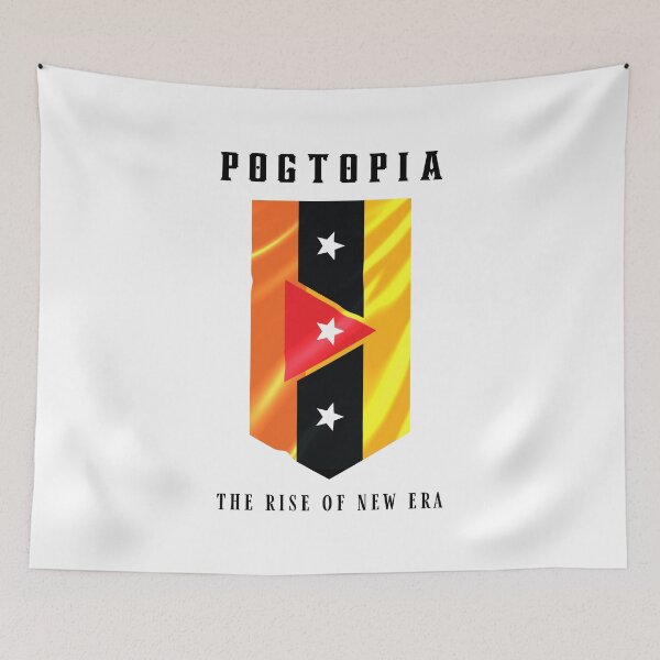 Item preview, Pogtopia Flag - The Rise of New Era designed and sold by ShawnDzign.