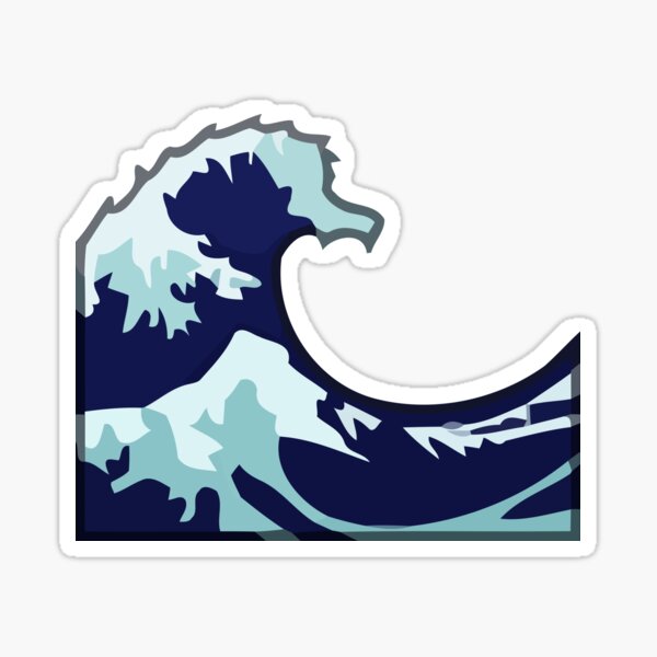 Item preview, Wasserwelle Emoji designed and sold by Riemann.