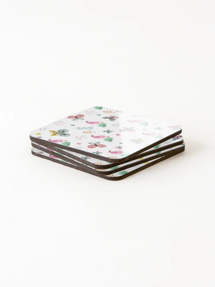 Thumbnail 4 of 5, Coasters (Set of 4), Spring Patterns designed and sold by Cre8iveSkill.