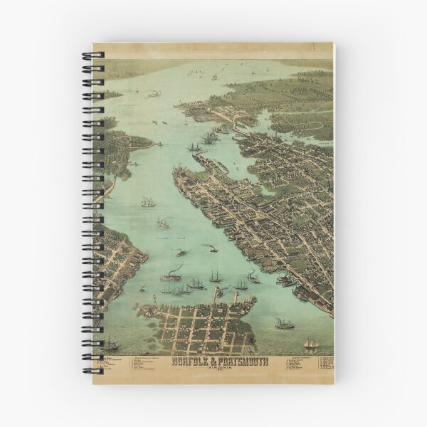 Item preview, Norfolk & Portsmouth, Virginia (1873) designed and sold by allhistory.