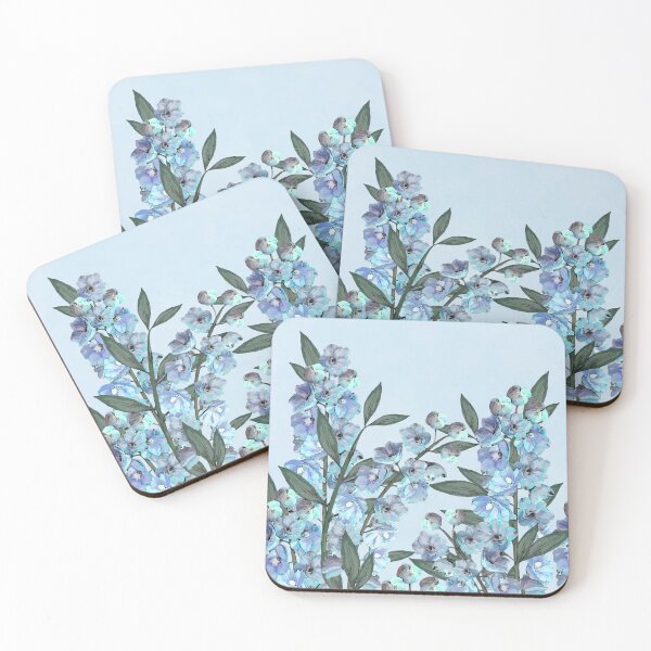 Item preview, Blue Floral Delphinium designed and sold by laura lacina.