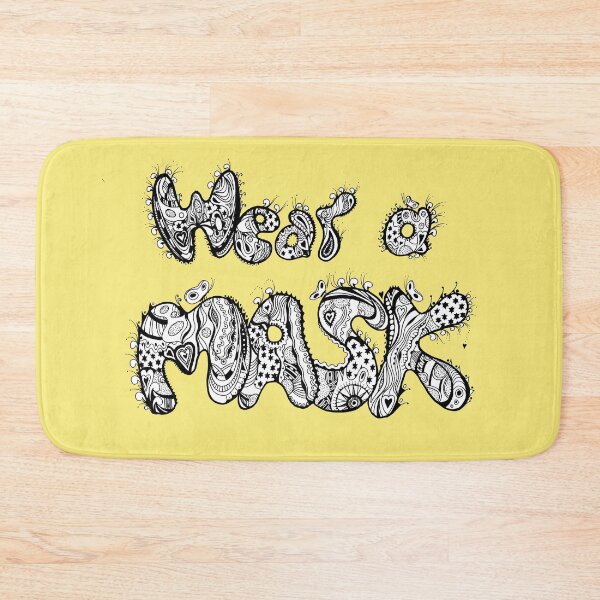 Item preview, Wear A Mask in Black and White  designed and sold by Heatherian.