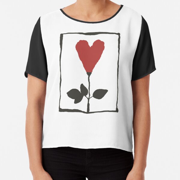 rachel corazón rosa verde Blusa