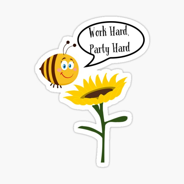 Cute Wholesome Bumble Bee with Beeutiful text, Bee gifts, Bee lover, Gifts for children  Sticker for Sale by LMHDesignsshop