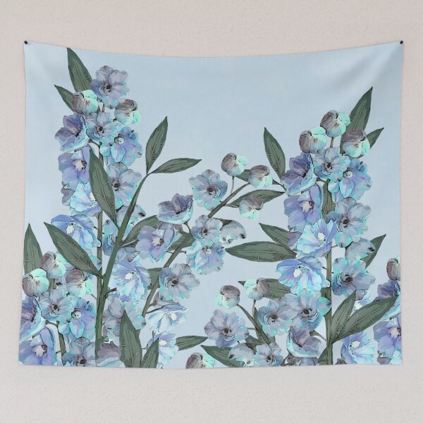 Item preview, Blue Floral Delphinium designed and sold by laura lacina.