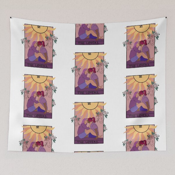 Item preview, The Lovers tarot card design, female designed and sold by iconicus-design.