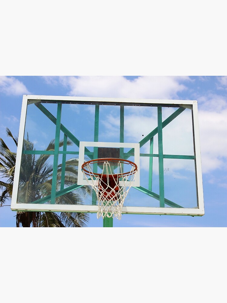 "Glass Backboard with a Palm Tree" Framed Art Print for Sale by rhamm