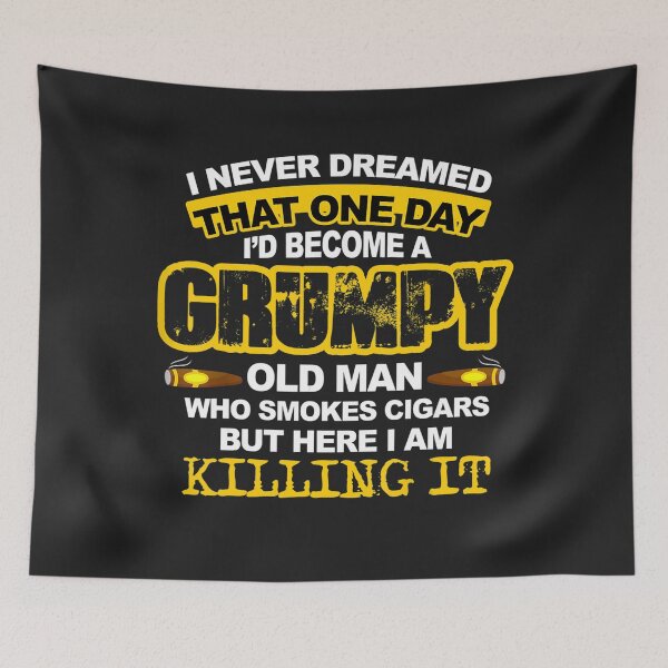 Item preview, Men's A Grumpy Old Man Who Smokes Cigars Cigar Lover designed and sold by LacyOrn.