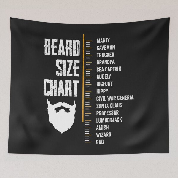 Item preview, Men's Beard Measurement Chart Gift Beard Length designed and sold by LacyOrn.