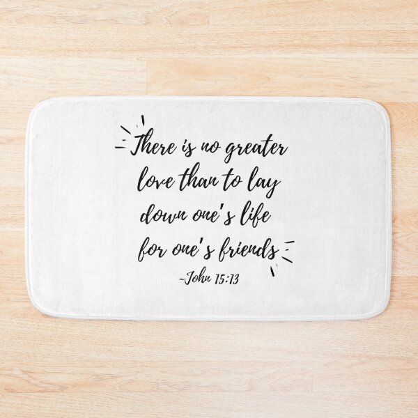 Item preview, There is no greater love (black text) designed and sold by Grace Feucht.