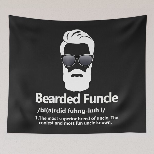 Item preview, Beard Rides Funny Vintage Distressed Men's Beard designed and sold by LacyOrn.