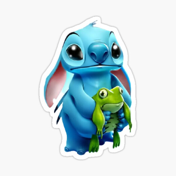 Stitch Frog Frogs Lilo and Stitch Disney Cartoon Wall Sticker Art