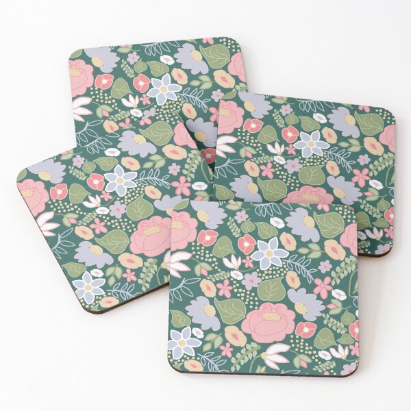 Item preview, Pastel Folksy Floral  designed and sold by Lozzie Eliza Designs.