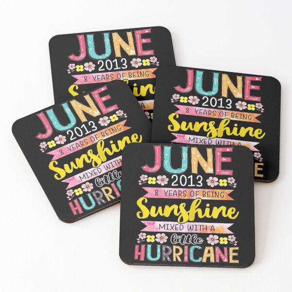 Item preview, June Girls 2013 Birthday 8 Years Old Awesome Since 2013 designed and sold by anniversaryshop.