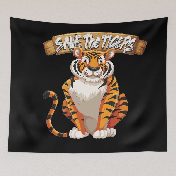 Item preview, save the tigers- the tiger environmental  save tiger animal lover tiger lover designed and sold by Rajpramanik.