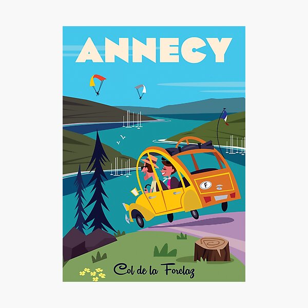 Annecy poster Photographic Print