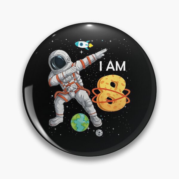 Item preview, Kids 8 Years Old Birthday Boy Space 8th B-Day designed and sold by anniversaryshop.