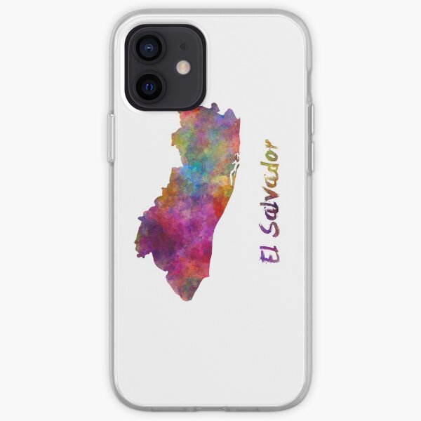 El Salvador en acuarela Funda blanda para iPhone