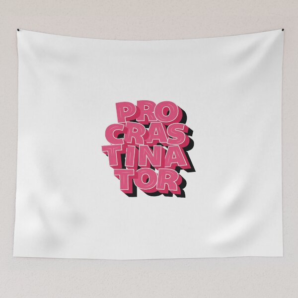 Item preview, procrastinator designed and sold by Arwa Ganiwalla.