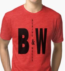 Bering & Wells minimalist text design Tri-blend T-Shirt
