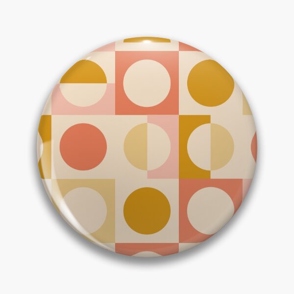Item preview, Circles and squares - peach melon mustard designed and sold by domdjs4239.