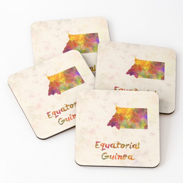Item preview, Equatorial Guinea in watercolor designed and sold by paulrommer.