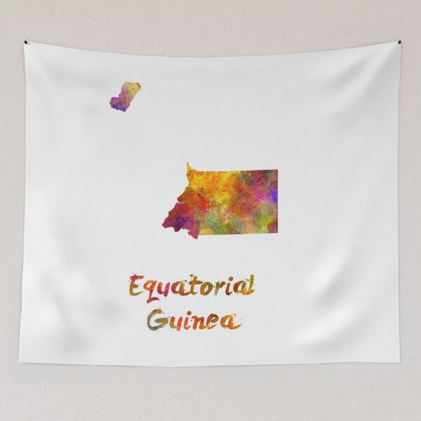 Item preview, Equatorial Guinea in watercolor designed and sold by paulrommer.