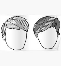 Dan and Phil Geometric Fringes Poster