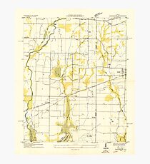 USGS TOPO Map Alabama AL Greenbrier 304035 1936 24000 Photographic Print