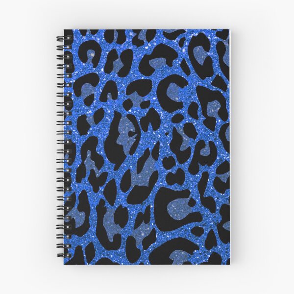 Artikelvorschau, Blue Glitter Leopard Pattern entworfen und verkauft von WOW TeesAndThings.