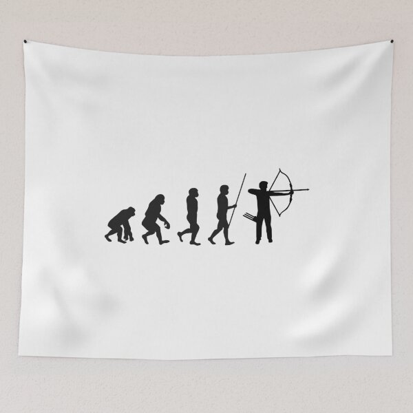 Item preview, Human Evolution Funny Archery Sayings For Fathers Day designed and sold by Scratches Tees.