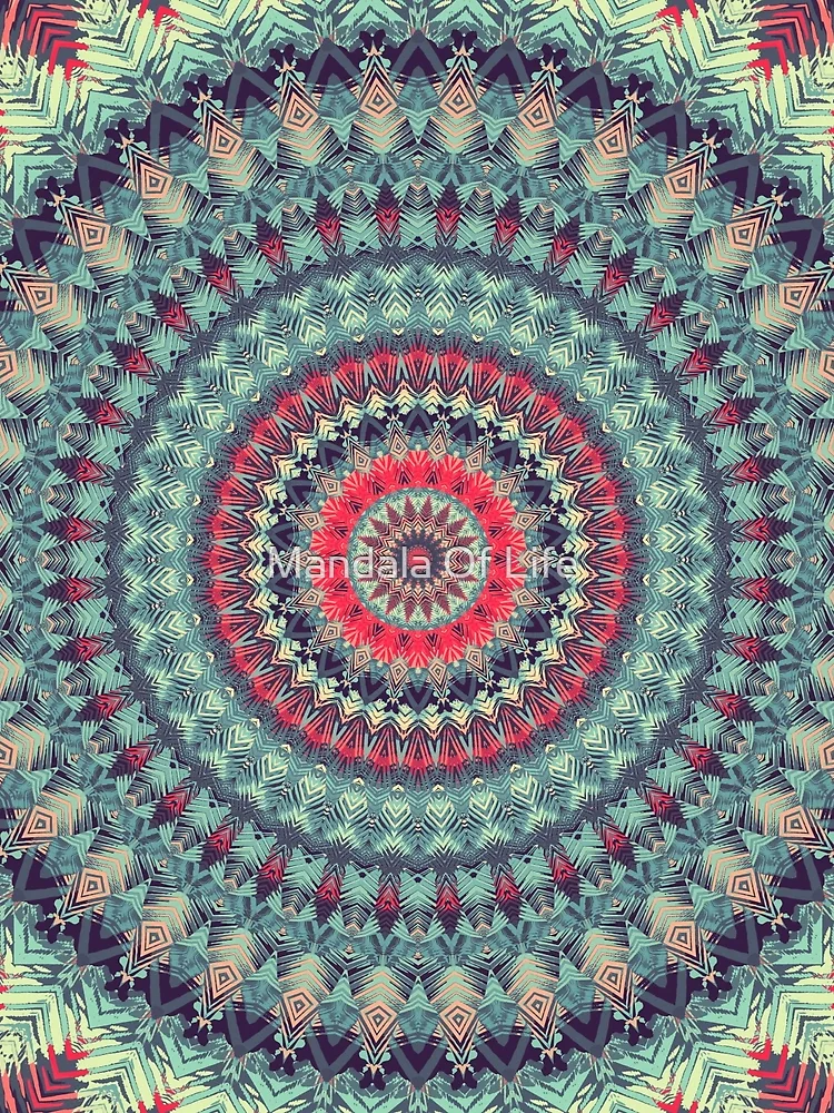 Thumbnail 3 of 3, Scarf, Mandala 067 designed and sold by Mandala Of Life.