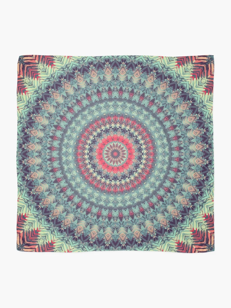 Thumbnail 2 of 3, Scarf, Mandala 067 designed and sold by Mandala Of Life.