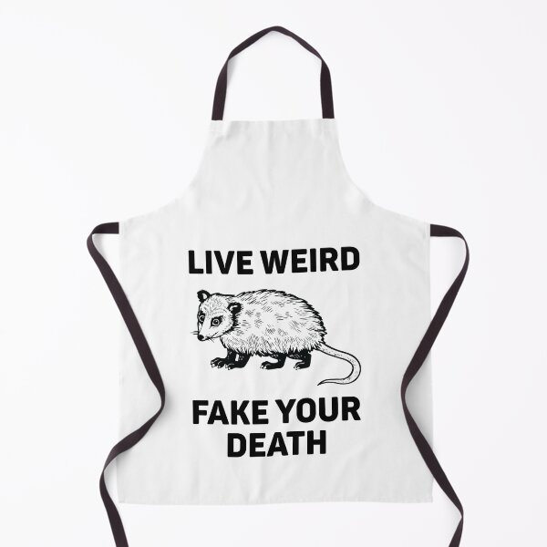 Item preview, Live Weird Fake Your Death Funny Opossum Lover Joke designed and sold by Scratches Tees.