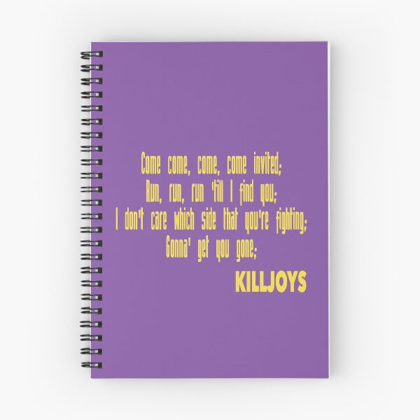 Item preview, Killjoys theme in yellow writing designed and sold by NerdyWarehouse.