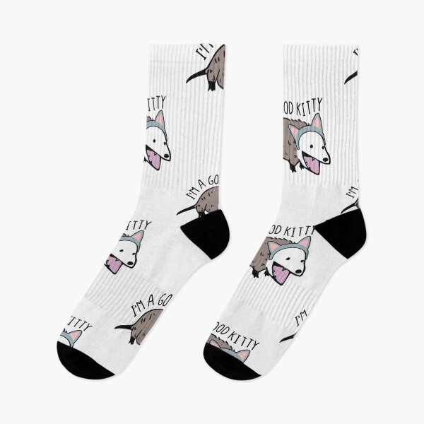 Item preview, I'm A Good Kitty Funny Opossum and Cat Pun designed and sold by Scratches Tees.