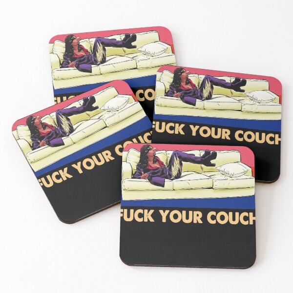 Item preview, Vintage Fuck your couch Girl on Sofa Classic T-Shirt designed and sold by toliverboganzb.