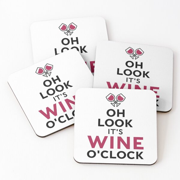 Item preview, Oh Look It's Wine O'clock Funny Wine Drinking Saying designed and sold by Scratches Tees.
