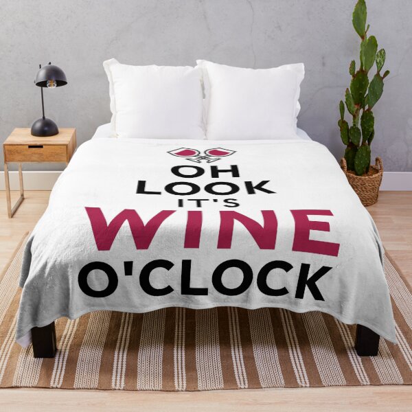 Item preview, Oh Look It's Wine O'clock Funny Wine Drinking Saying designed and sold by Scratches Tees.