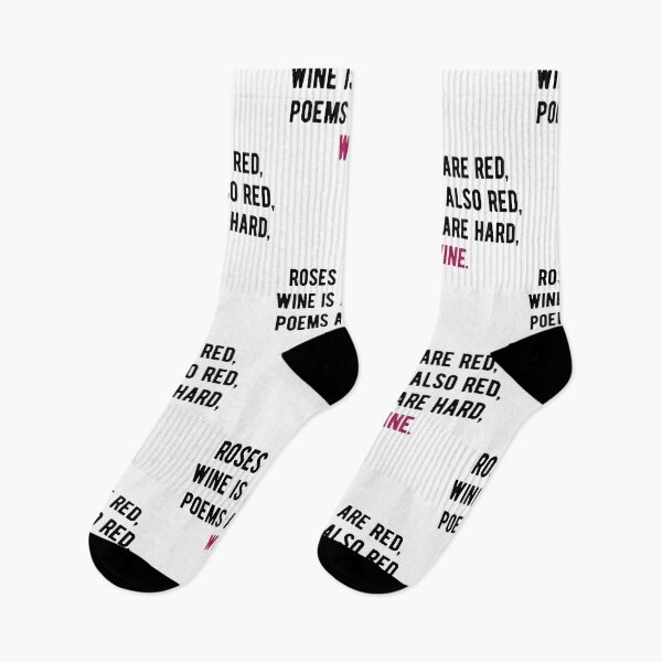 Item preview, Roses Are Red, Wine Is Also Red Funny Wine Drinker Sayings designed and sold by Scratches Tees.