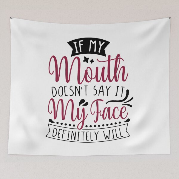 Item preview, My Face Definitely Will Funny Wine Lover Quotes designed and sold by Scratches Tees.