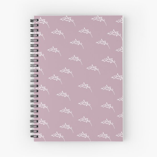 Item preview, Romantic sprigs on mauve background designed and sold by caratteri.